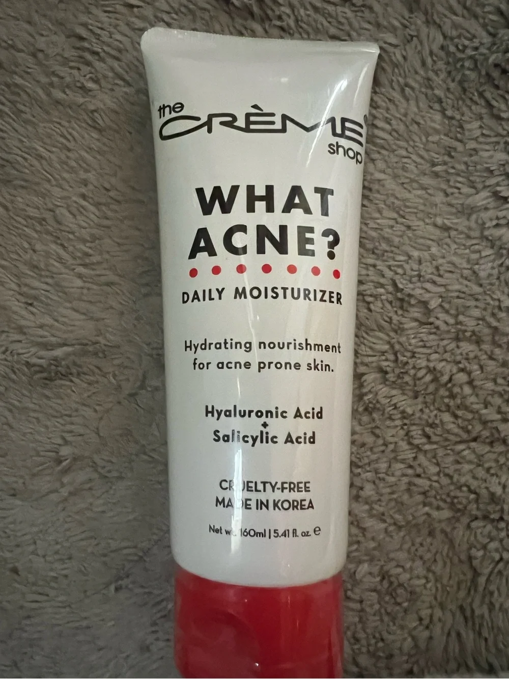 THE CRÈME SHOP- What Acne? Daily Moisturizer~Full Size, 5.4 oz 🛑NEW/SEALED🛑